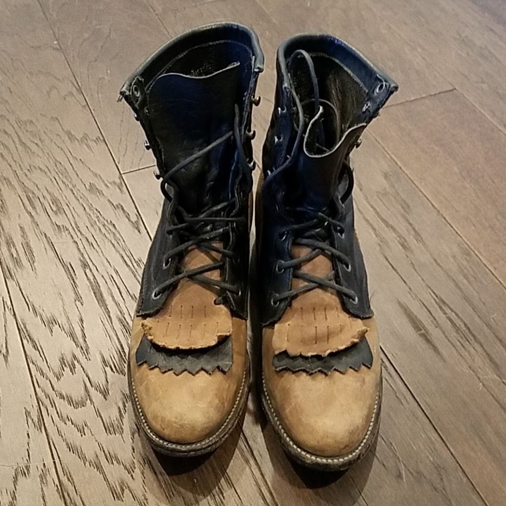 Lace-up Justin Boots